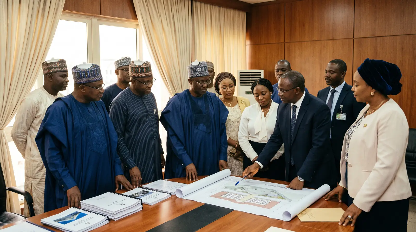 Education stakeholders in a meeting