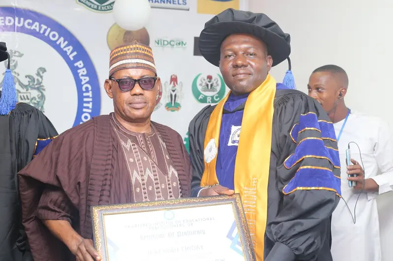 Fellows in CIEPUK gowns, October 2023